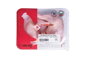 Fresh chicken drumstick with part of back – chilled