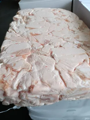 Frozen pork cutting fat, cartons 10 kg
