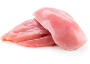 Fresh chicken fillet, boneless, skinless, vacuum frozen