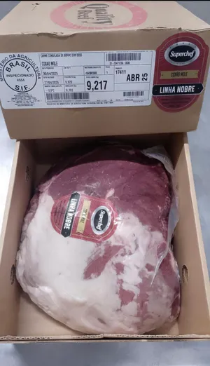 Excellent quality top round cut