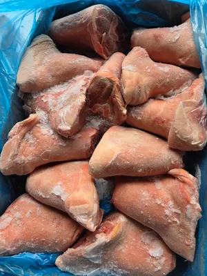 Frozen pork shank meat front, bone in, skin on, Weight: 1.2+ kg / piece
