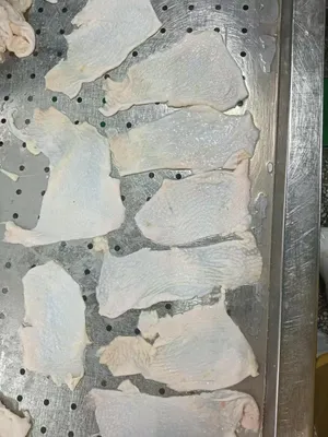 Chicken breasts skin