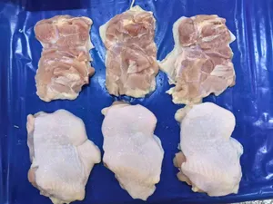Skin-on chicken thigh meat