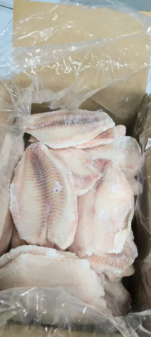Frozen Tilapia fillets, Skinless