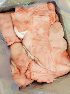 Pork jowl with skin