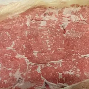 Frozen chicken mechanically deboned meat (MDM), 1 mm