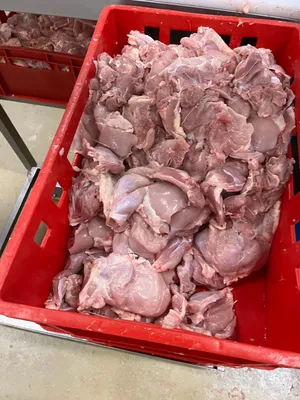 Frozen chicken leg meat skinless