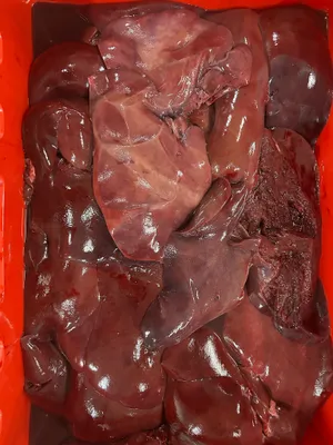 Frozen pork liver