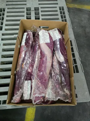 Frozen Beef tenderloin, chain off, 2.0 kg+