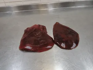 Frozen beef liver