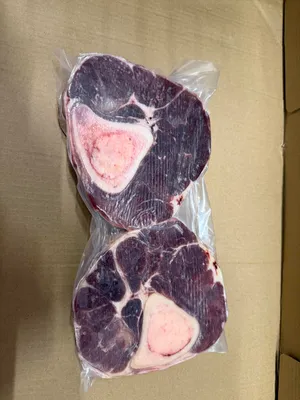 Frozen whole beef shank, Black Angus, Ireland, vacuum packed