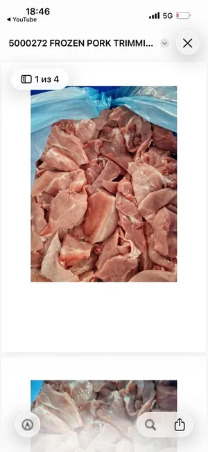 Pork trimmings 90/10 large cuts
