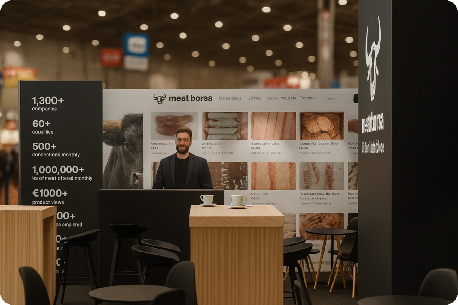 Good vibes at Meatborsa booth